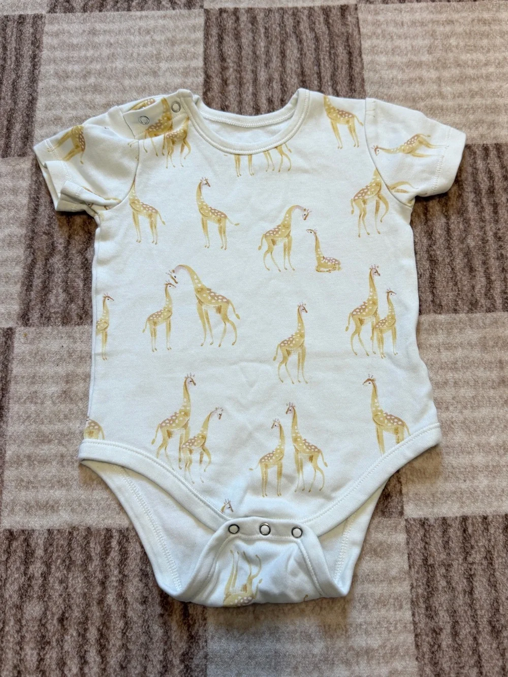Pehr 12-18 Months Outfit Giraffe Striped Pants Animal Print Boy’s Cotton Set